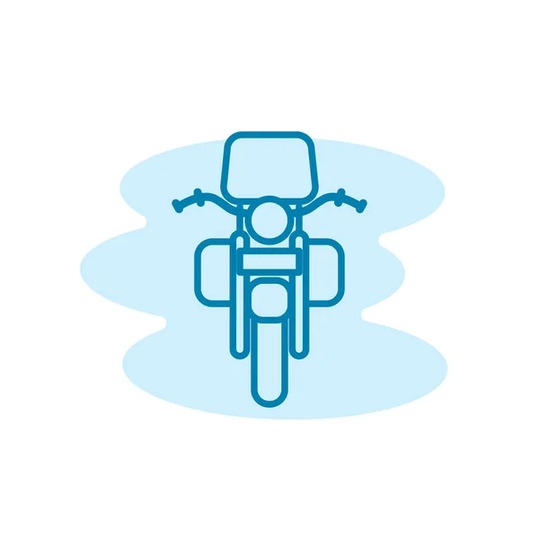 Motosiklet Simgesi Şablonunun Llüstrasyon Vektörü Grafiği — Stok Vektör
