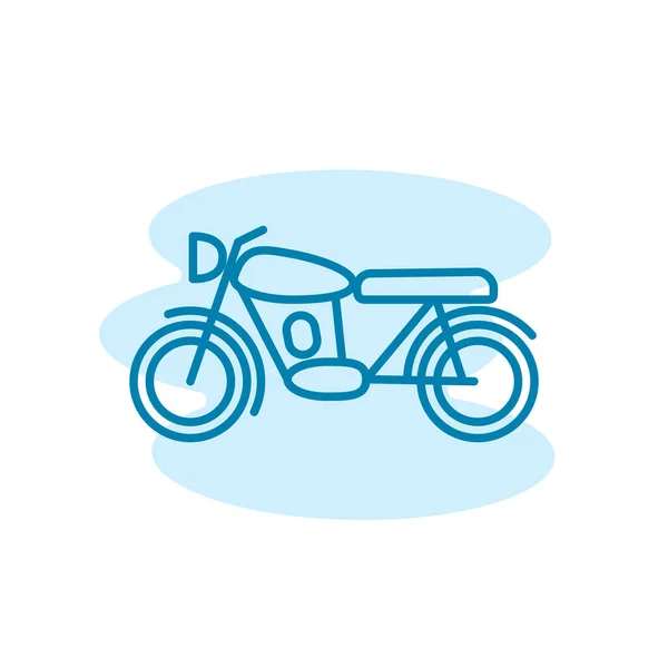 イラスト オートバイアイコンテンプレートのベクトルグラフィック — ストックベクタ