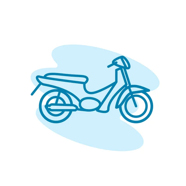 Illustration Vector Graphic Motorcycle Icon Template — Stock Vector