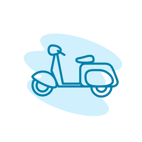 Illustration Vector Graphic Motorcycle Icon Template — Stock Vector