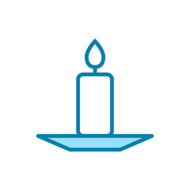 Mum ikonu. Din, doğum günü, kutlama için vektör tasarımı