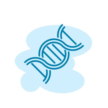 DNA simge şablonunun İllüstrasyon Vektörü grafiği