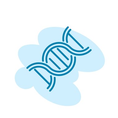 DNA simge şablonunun İllüstrasyon Vektörü grafiği