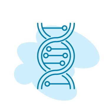 DNA simge şablonunun İllüstrasyon Vektörü grafiği