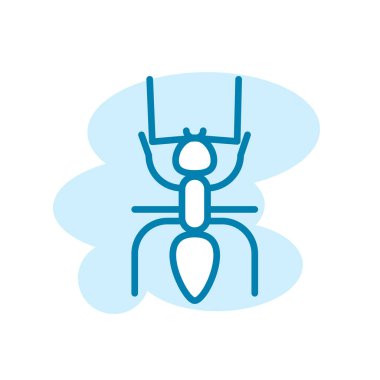 Karınca simgesi şablonunun İllüstrasyon Vektörü grafiği