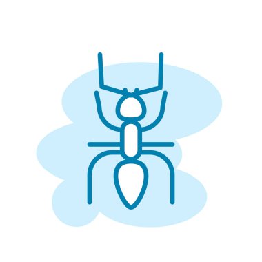 Karınca simgesi şablonunun İllüstrasyon Vektörü grafiği