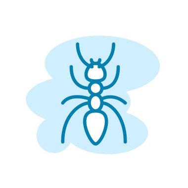 Karınca simgesi şablonunun İllüstrasyon Vektörü grafiği