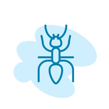 Karınca simgesi şablonunun İllüstrasyon Vektörü grafiği