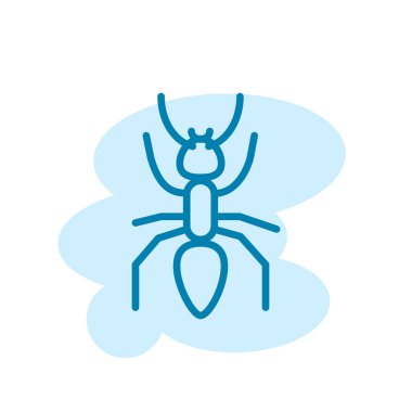 Karınca simgesi şablonunun İllüstrasyon Vektörü grafiği