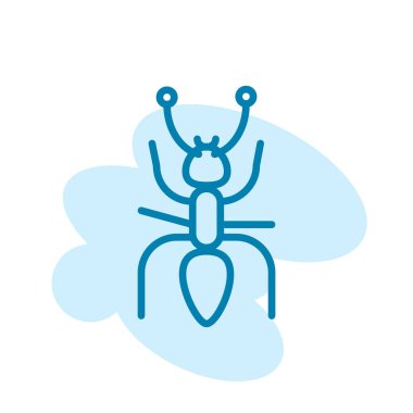 Karınca simgesi şablonunun İllüstrasyon Vektörü grafiği