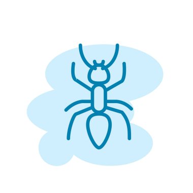 Karınca simgesi şablonunun İllüstrasyon Vektörü grafiği