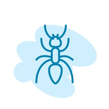 Karınca simgesi şablonunun İllüstrasyon Vektörü grafiği