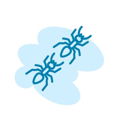 Karınca simgesi şablonunun İllüstrasyon Vektörü grafiği