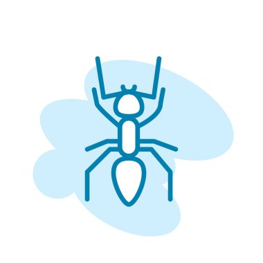 Karınca simgesi şablonunun İllüstrasyon Vektörü grafiği