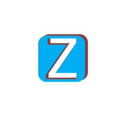 A-Z harfi logo tasarımının İllüstrasyon Vektörü grafiği