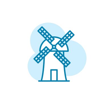 Windmill simge şablonunun Çizim Vektörü grafiği
