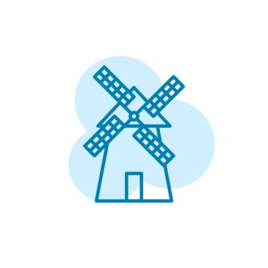 Windmill simge şablonunun Çizim Vektörü grafiği