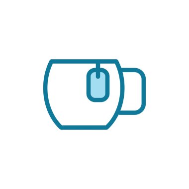 Çay ikonu şablonunun İllüstrasyon Vektörü grafiği