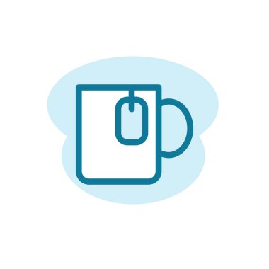 Çay ikonu şablonunun İllüstrasyon Vektörü grafiği