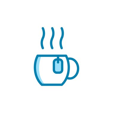 Çay ikonu şablonunun İllüstrasyon Vektörü grafiği