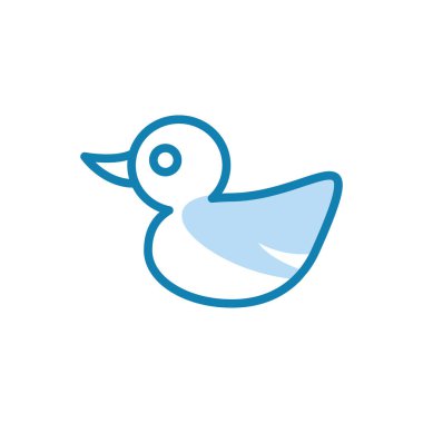 Ördek simgesi şablonunun Çizim Vektörü grafiği