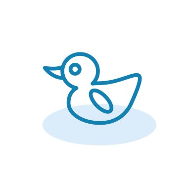 Ördek simgesi şablonunun Çizim Vektörü grafiği