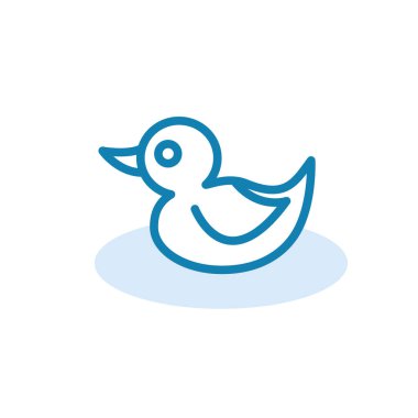 Ördek simgesi şablonunun Çizim Vektörü grafiği