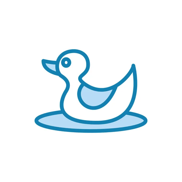 Ilustración Gráfico Vectorial Plantilla Icono Pato — Vector de stock