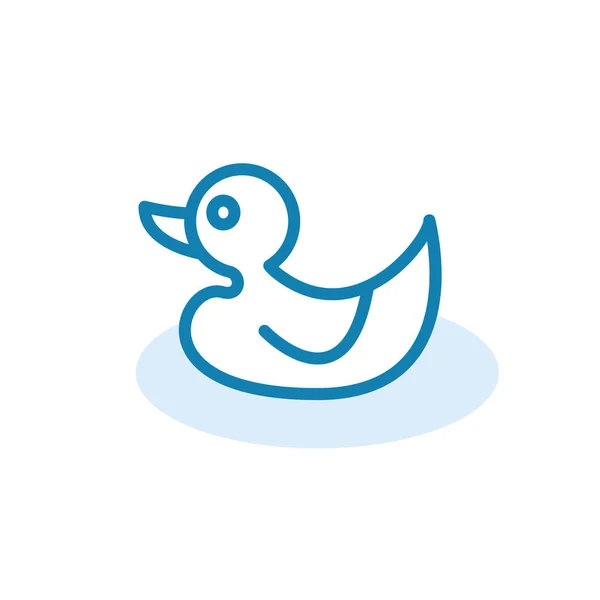 Ilustración Gráfico Vectorial Plantilla Icono Pato — Vector de stock