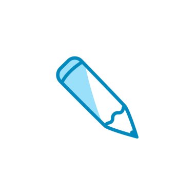 Kalem simgesi şablonunun İllüstrasyon Vektörü grafiği