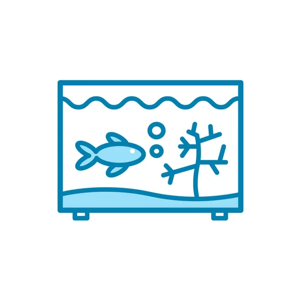 水族馆图标模板的说明性矢量图形 — 图库矢量图片