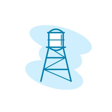 Su deposu simgesinin resimleme Vektörü grafiği