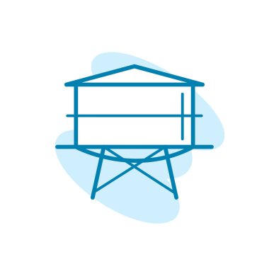 Su deposu simgesinin resimleme Vektörü grafiği