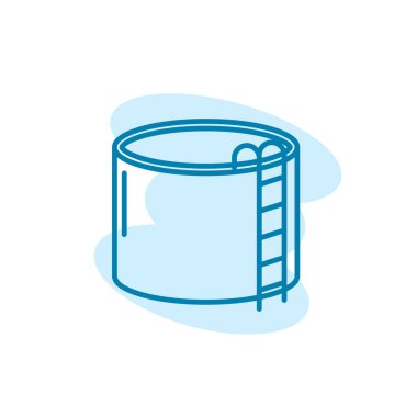 Su deposu simgesinin resimleme Vektörü grafiği