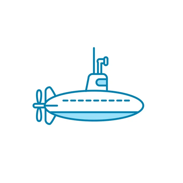 Illustration Vector Graphic Submarine Icon Template — Stock Vector
