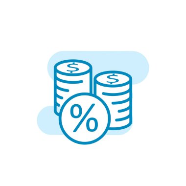 Yatırım simgesi şablonunun İllüstrasyon Vektörü grafiği