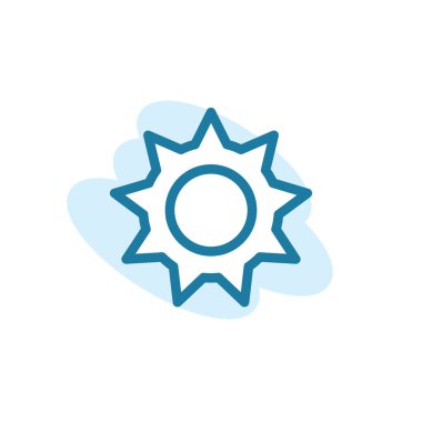 Vektör, illüstrasyon, dişli simgesi tasarım şablonu