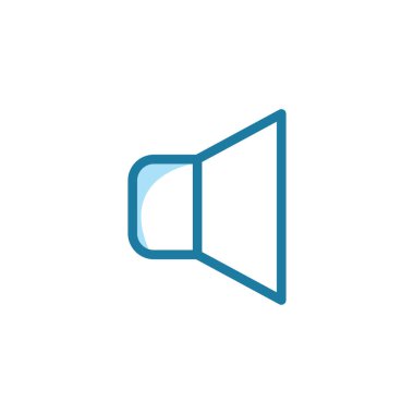 Vektör, hoparlör simgesi tasarım şablonu