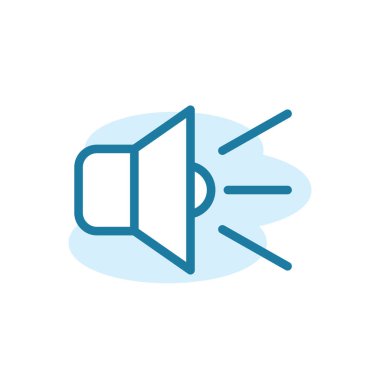 Vektör, hoparlör simgesi tasarım şablonu