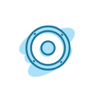 Vektör, hoparlör simgesi tasarım şablonu