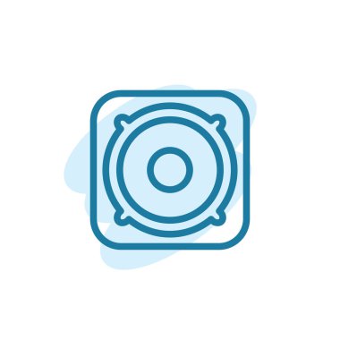 Vektör, hoparlör simgesi tasarım şablonu