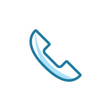 Vektör, illüstrasyon telefon simgesi tasarım şablonu