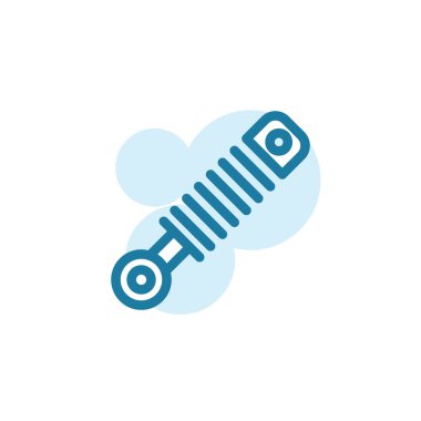 Vektör illüstrasyonu, şok emici simge dizayn şablonu