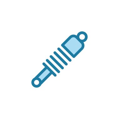 Vektör illüstrasyonu, şok emici simge dizayn şablonu