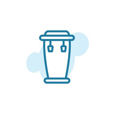 Vektör illüstrasyonu, konga simgesi tasarım şablonu