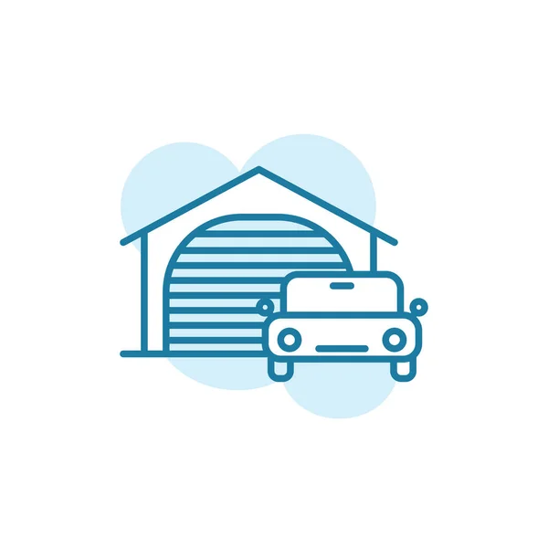 Vektör illüstrasyonu, Garaj simgesi tasarım şablonu