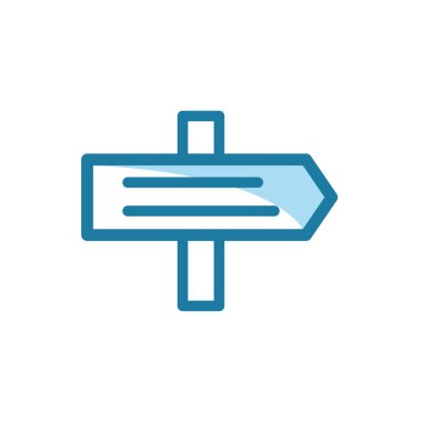 Yön simgesi tasarım şablonunun vektör illüstrasyonu