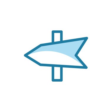 Yön simgesi tasarım şablonunun vektör illüstrasyonu