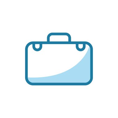 Evrak çantası simgesi tasarım şablonunun vektör illüstrasyonu