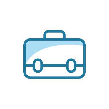 Evrak çantası simgesi tasarım şablonunun vektör illüstrasyonu